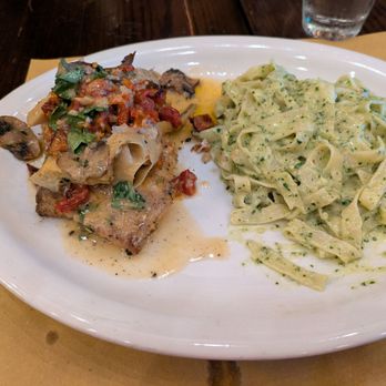 Trattoria Lisina - Snapper with pesto pasta - Italian Near Me - Driftwood, Texas Trattoria Lisina - Snapper with pesto pasta - Italian Near Me - Driftwood, Texas
