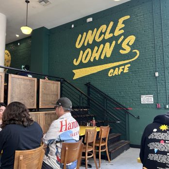 Uncle John’s Cafe - Ample seating, fresh branding, great service! - American Near Me - Los Angeles, California Uncle John’s Cafe - Ample seating, fresh branding, great service! - American Near Me - Los Angeles, California