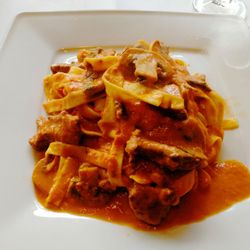 Marco Polo - Bandnudeln mit Rinderfiletspitzen und Champignons