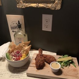 So good. Smoked fried chicken and poke