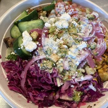 CAVA - Grilled chicken bowl with all the fixings - Mediterranean Near Me - Pasadena, California CAVA - Grilled chicken bowl with all the fixings - Mediterranean Near Me - Pasadena, California