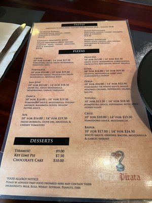 Menu photo 2 Pizza Pirata San Juan, PR Menu photo 2 Pizza Pirata San Juan, PR