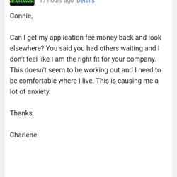 Gorge Rentals Property Management - A week later after I submitted my app, I am fed up with their rudeness and feel discriminated against.