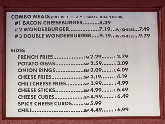 Menu photo 2 Wonder Whip Owensboro, KY