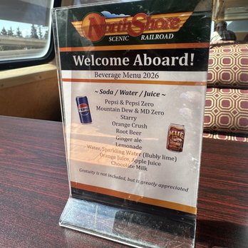North Shore Scenic Railroad - Drink menu - Historical Tours Near Me - Duluth, Minnesota North Shore Scenic Railroad - Drink menu - Historical Tours Near Me - Duluth, Minnesota