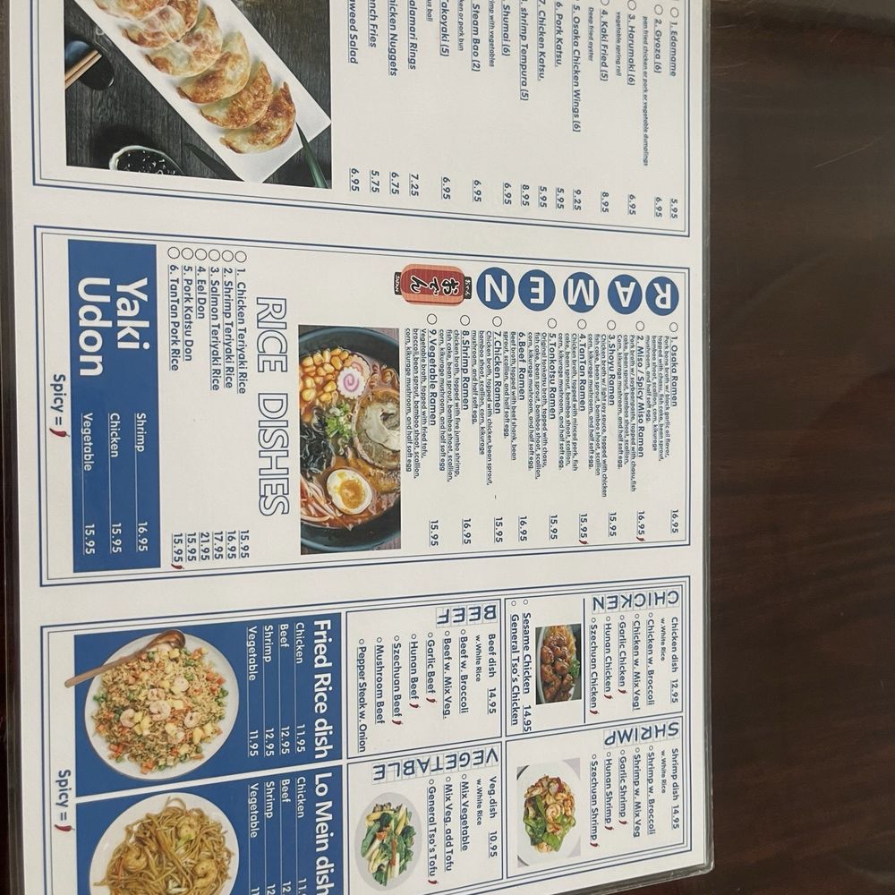 Osaka ramen - Menu - Ramen Near Me - Somerset, New Jersey