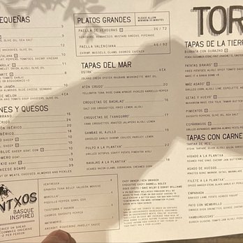 Toro - Menu - Tapas Bars Near Me - Boston, Massachusetts