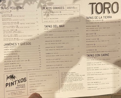 Menu photo 7 Toro Boston, MA