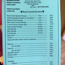Royal Caress - Got a mani and pedi and it was very relaxing - I do this stuff once or twice a year