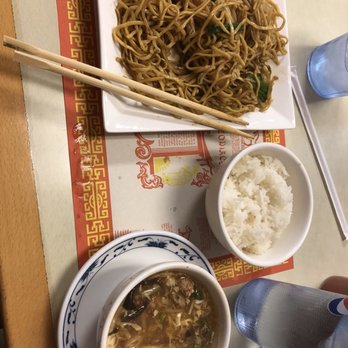 Chopstix Express - Shrimp lo mein and hot and sour soup - Chinese Near Me - Crystal River, Florida