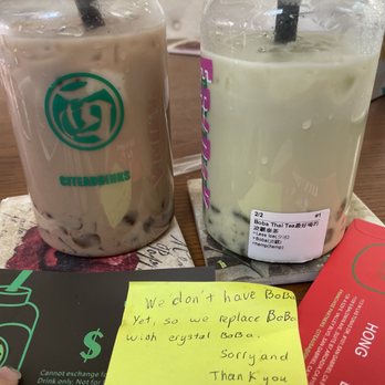 Pawfect Drinks - They don't have boba and they replaced it with jelly!!!  I ordered the Thai tea but they gave me green tea!!! - Bubble Tea Near Me - San Gabriel, California