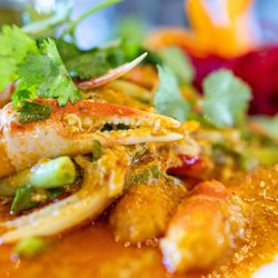 New Krung Thai Restaurant - #76: Garm Phoo Ga Ree Crab Claws w/ Yellow Curry Sauce ($29)