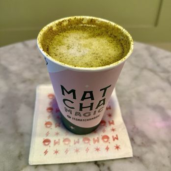 Matcha Magic Bellevue - Golden matcha hot latte - Coffee & Tea Near Me - Bellevue, Washington