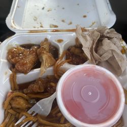 Golden Panda - Noodles ,orange chicken and sesame chicken