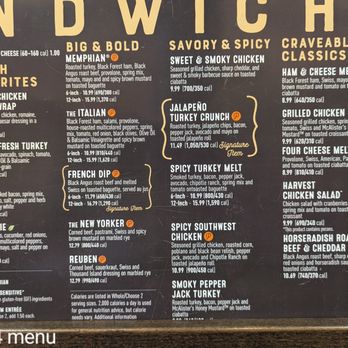 McAlister's Deli - Main Menu November 2024 - Salad Near Me - Brownsburg, Indiana