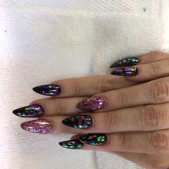 Tipsy Nails - Beautiful acrylics with glitter flakes by Kathy - Nail Salons Near Me - Oro Valley, Arizona Tipsy Nails - Beautiful acrylics with glitter flakes by Kathy - Nail Salons Near Me - Oro Valley, Arizona