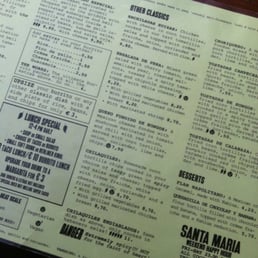[English Menu, July 2013]