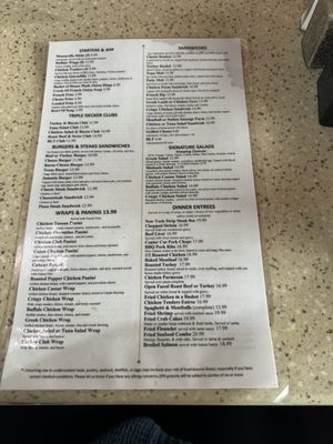 Menu photo 1 Broad Street Diner Philadelphia, PA