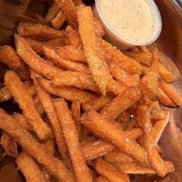 some of the best sweet potato fries I've ever had some of the best sweet potato fries I've ever had