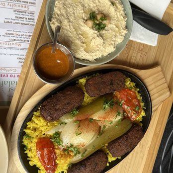 Just Falafel Vegan Cafe - Desi Falafel Plate - Vegan Near Me - Houston, Texas