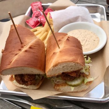 The Parkmoor - Shrimp PO boy - Desserts Near Me - Webster Groves, Missouri