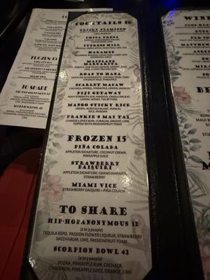 Menu photo 1 Bar Hana Sarasota, FL