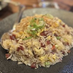 Noodle Shop - Fried rice with bbq pork great combination and rice was done right. Not super salty
