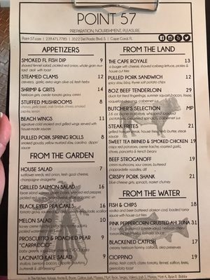 Menu photo 7 Point 57 Cape Coral, FL Menu photo 7 Point 57 Cape Coral, FL