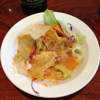 Sake Sushi & Grill - Drenched salad - not my preference. - Sushi Bars Near Me - Placentia, California Sake Sushi & Grill - Drenched salad - not my preference. - Sushi Bars Near Me - Placentia, California