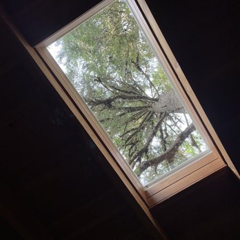 TreeHouse Point - Skylight above the bed in temple of the blue moon. - Bed & Breakfast Near Me - Issaquah, Washington