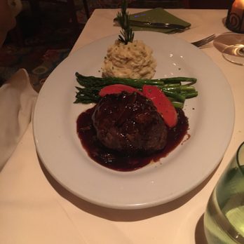 The Bistro - White Cheddar stuffed Meatloaf with mashed potatoes asparagus and tomatoes in a demi glaze - New American Near Me - Indio, California The Bistro - White Cheddar stuffed Meatloaf with mashed potatoes asparagus and tomatoes in a demi glaze - New American Near Me - Indio, California