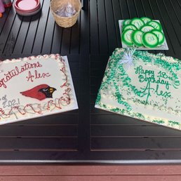 Two cakes, one of them cassata, plus cookies.  All taste SOOO good!