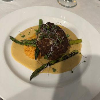 The SaltBox Cafe - Huge crab cake with whipped sweet potatoes - New American Near Me - Kill Devil Hills, North Carolina The SaltBox Cafe - Huge crab cake with whipped sweet potatoes - New American Near Me - Kill Devil Hills, North Carolina