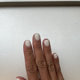 Right hand chipped 4 nails