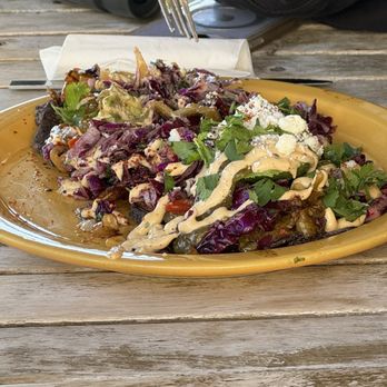 The Hidden Kitchen - 2 blue corn elote tacos - Juice Bars & Smoothies Near Me - Cayucos, California