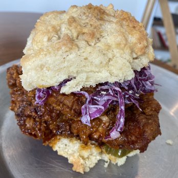 Buford's Biscuits - Nashville chicken biscuit sandwich - New American Near Me - Leesburg, Virginia