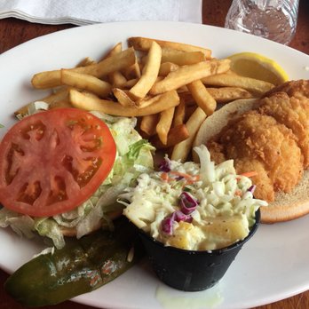 Pompano Joe's - Grouper sandwich was amazing and the slaw it came with was just as amazing - Seafood Near Me - Destin, Florida