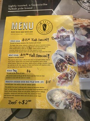 Menu photo 2 Kotti Berliner Doner Kebab New York, NY Menu photo 2 Kotti Berliner Doner Kebab New York, NY