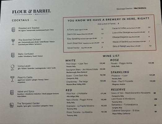 Menu photo 1 Flour & Barrel Raleigh, NC
