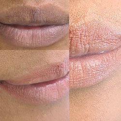 Tashi Brow and Skin Studio - Lip blushing on dark
