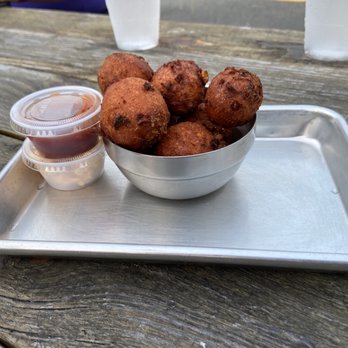 Oak & Apple - Sweet Corn Fritters - Cideries Near Me - Richmond, Virginia Oak & Apple - Sweet Corn Fritters - Cideries Near Me - Richmond, Virginia