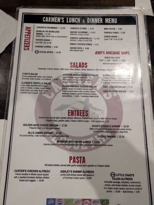Menu photo 5 Carmen's Bar & Restaurant Cloquet, MN Menu photo 5 Carmen's Bar & Restaurant Cloquet, MN