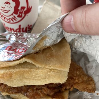 Wendy's - You can tell it has honey. It's stuck to the wrapper. - Fast Food Near Me - Windermere, Florida Wendy's - You can tell it has honey. It's stuck to the wrapper. - Fast Food Near Me - Windermere, Florida