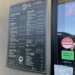 The Fix Drive Thru Coffee - Menu