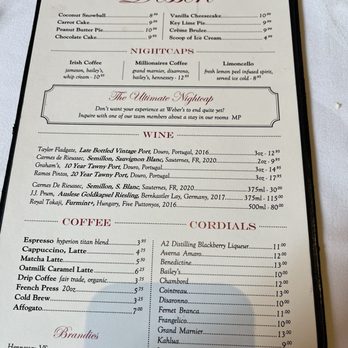Weber's Restaurant - Dessert Menu - Seafood Near Me - Ann Arbor, Michigan Weber's Restaurant - Dessert Menu - Seafood Near Me - Ann Arbor, Michigan