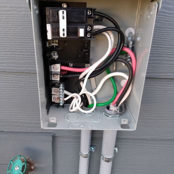 Family Electric - New hot tub! This is the the panel - Electricians Near Me Family Electric - New hot tub! This is the the panel - Electricians Near Me