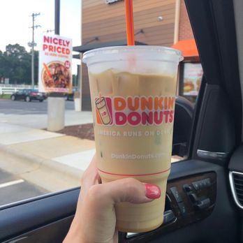 Dunkin' - Large cold brew coffee with pumpkin swirl - Donuts Near Me - Charlotte, North Carolina