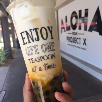 Teaspoon - The pretty layers of the Silky mango before it all gets mixed together - Bubble Tea Near Me - Campbell, California Teaspoon - The pretty layers of the Silky mango before it all gets mixed together - Bubble Tea Near Me - Campbell, California