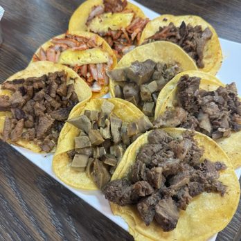 Tacos La Cuadra - Lengua, Cabeza, and Adobada - $3.50 for Adobada, more for Lengua and Cabeza - Mexican Near Me - Seattle, Washington Tacos La Cuadra - Lengua, Cabeza, and Adobada - $3.50 for Adobada, more for Lengua and Cabeza - Mexican Near Me - Seattle, Washington