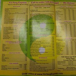 Yin Yang Express - Menu